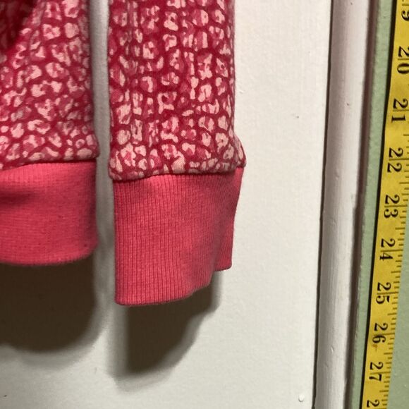 UNDER ARMOUR Rival Fleece Pink Cheetah Leopard Print Hoodie Youth XL - Picture 8 of 12